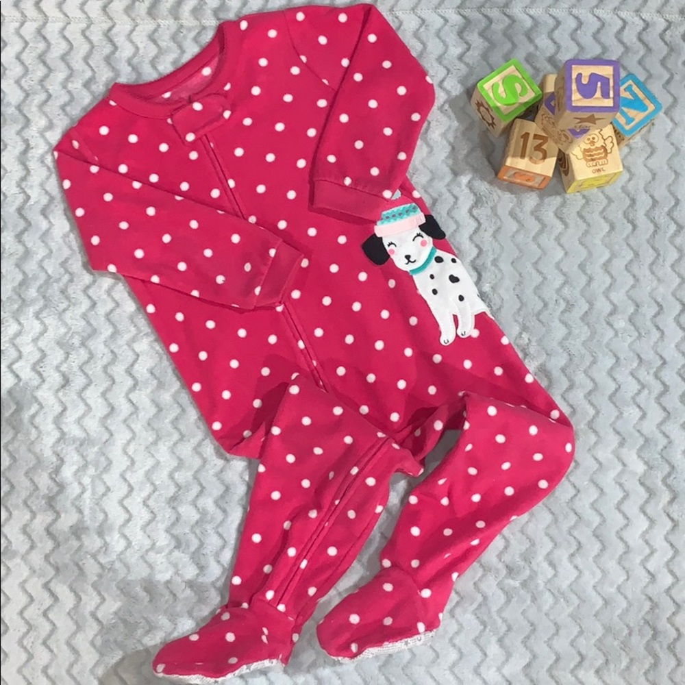 Baby Toddler Girl Carter’s 18M Pink Polkadot Onsie